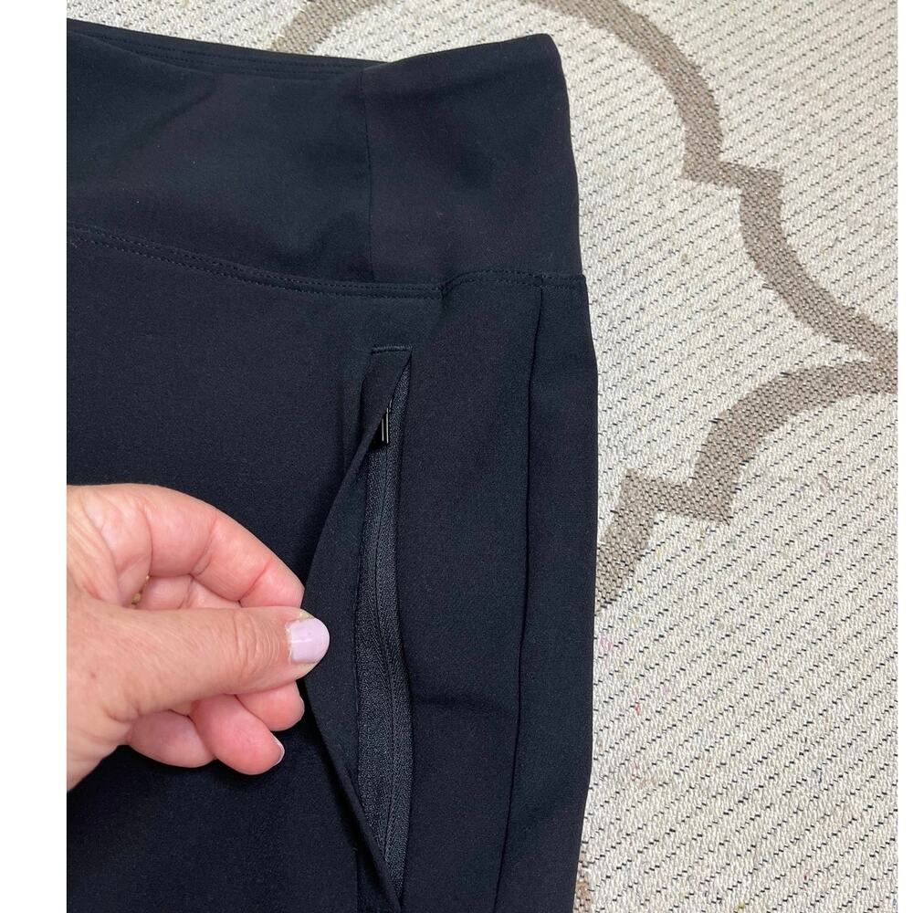 Athleta Endless High Rise Pants Size 16 Textured Stretch Tapered Leg Work Travel - Picture 10 of 13